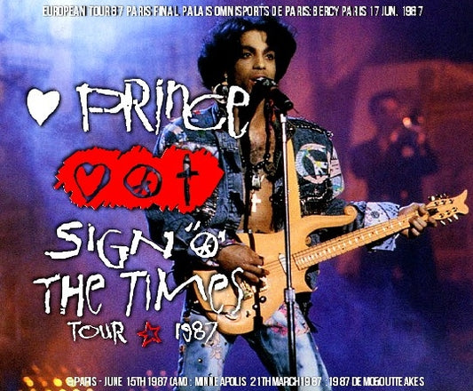 PRINCE 1987 EUROPEAN TOUR JUNE 17 PARIS SIGN O TIMES AM SHOW & OUT TAKE ( CD )