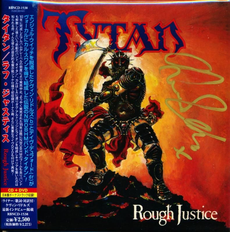 Signed! TYTAN Titan / Rought Justice Rough Justice (paper jacket CD+DVD)