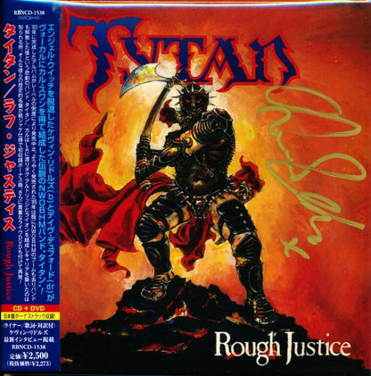 Signed! TYTAN Titan / Rought Justice Rough Justice (paper jacket CD+DVD)
