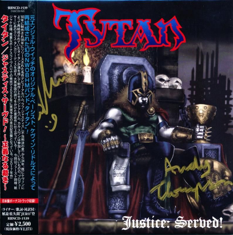 Signed! TYTAN Titan/Justice: Served! ~Justice Judgment~ 2nd (paper jacket)