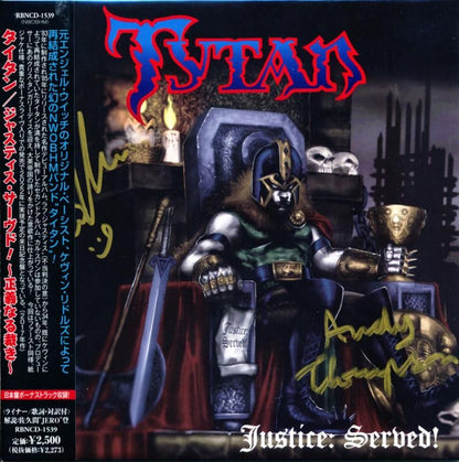 Signed! TYTAN Titan/Justice: Served! ~Justice Judgment~ 2nd (paper jacket)