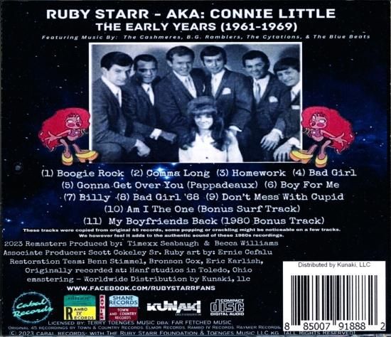Ruby Starr aka: Connie Little / The Early Years (1961-1969) 2023 Remasters (The Doo-Wop Tracks)