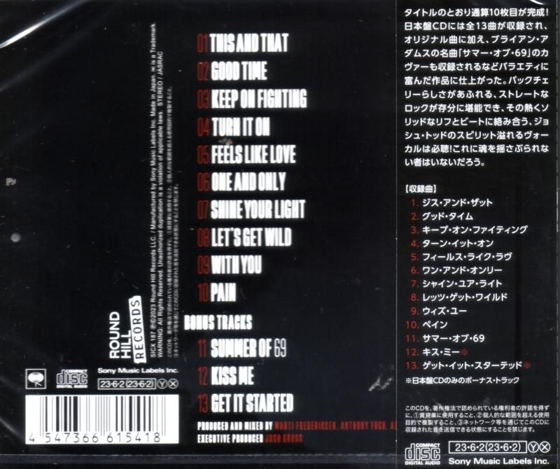 BUCKCHERRY / Vol.10 Volume 10
