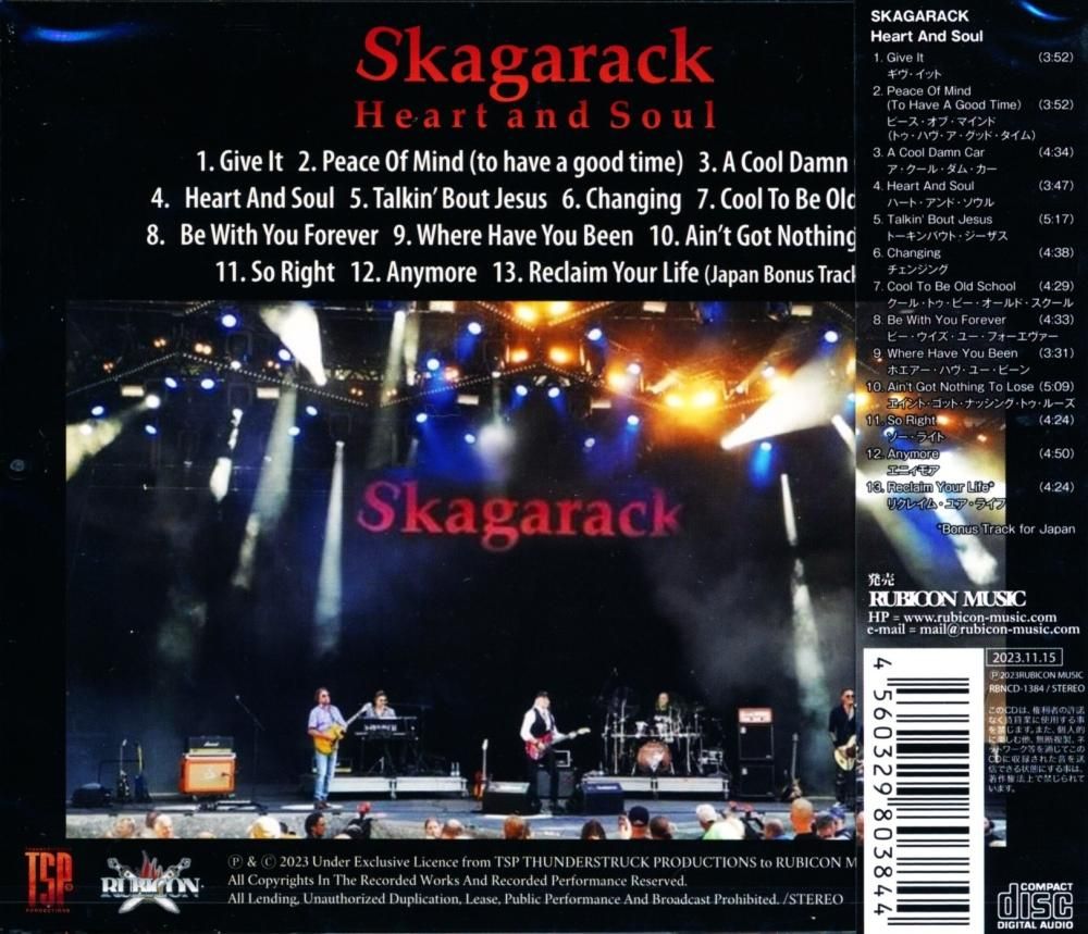 SKAGARACK / Heart And Soul (CD)