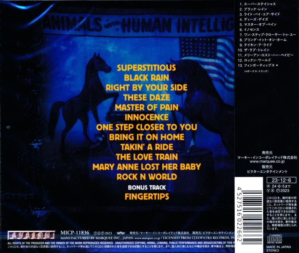 ENUFF Z'NUFF / ANIMALS WITH HUMAN INTELLIGENCE (CD)