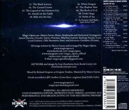MARCO GARAU’S MAGIC OPERA / Battle Of Ice (CD) 2023 2nd Derdian