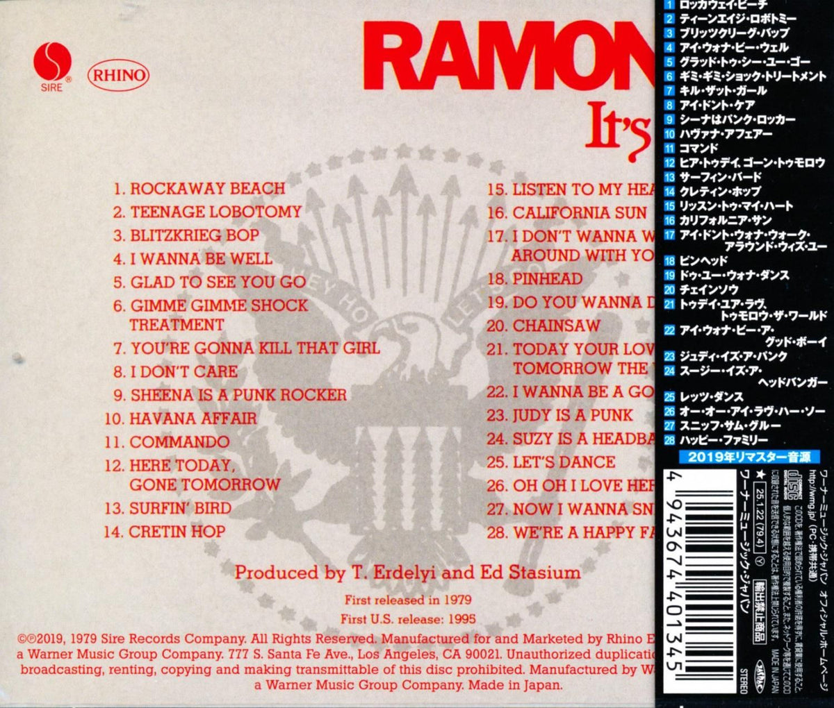 Ramones / It's Alive (1979) (CD)