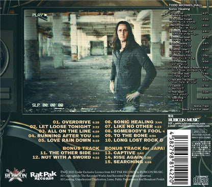 TODD ​​MICHAEL HALL (RIOT) Todd Michael Hall / Sonic Healing (CD) 2021 1st