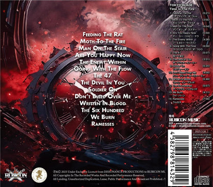 TOKYO BLADE / Time Is The Fire ~Rekka no Yaiba~ (CD) 2025 11th (with jacket sticker)
