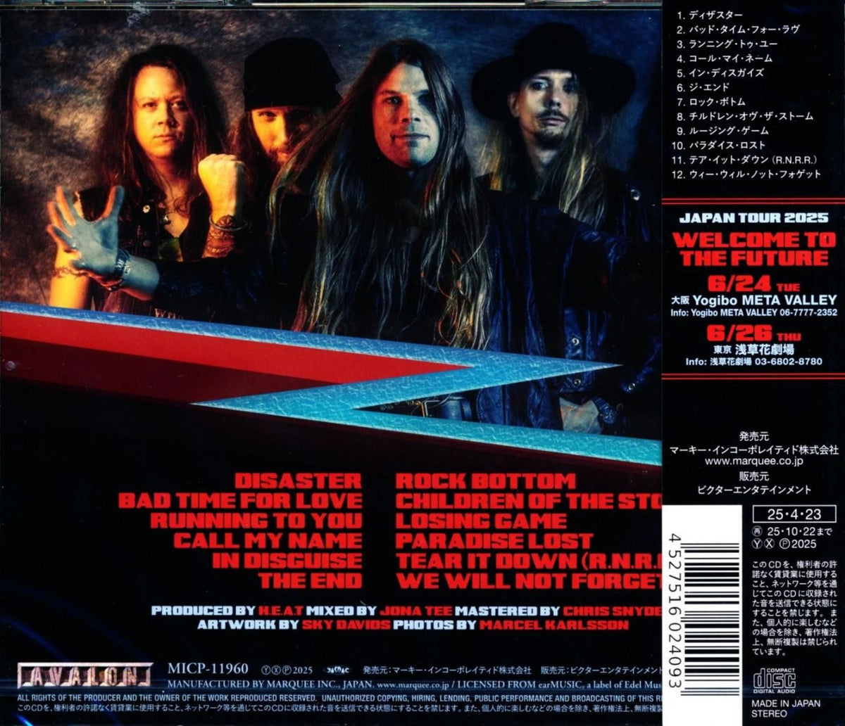 H.E.A.T Heat / Welcome To The Future (CD) 2025 8th