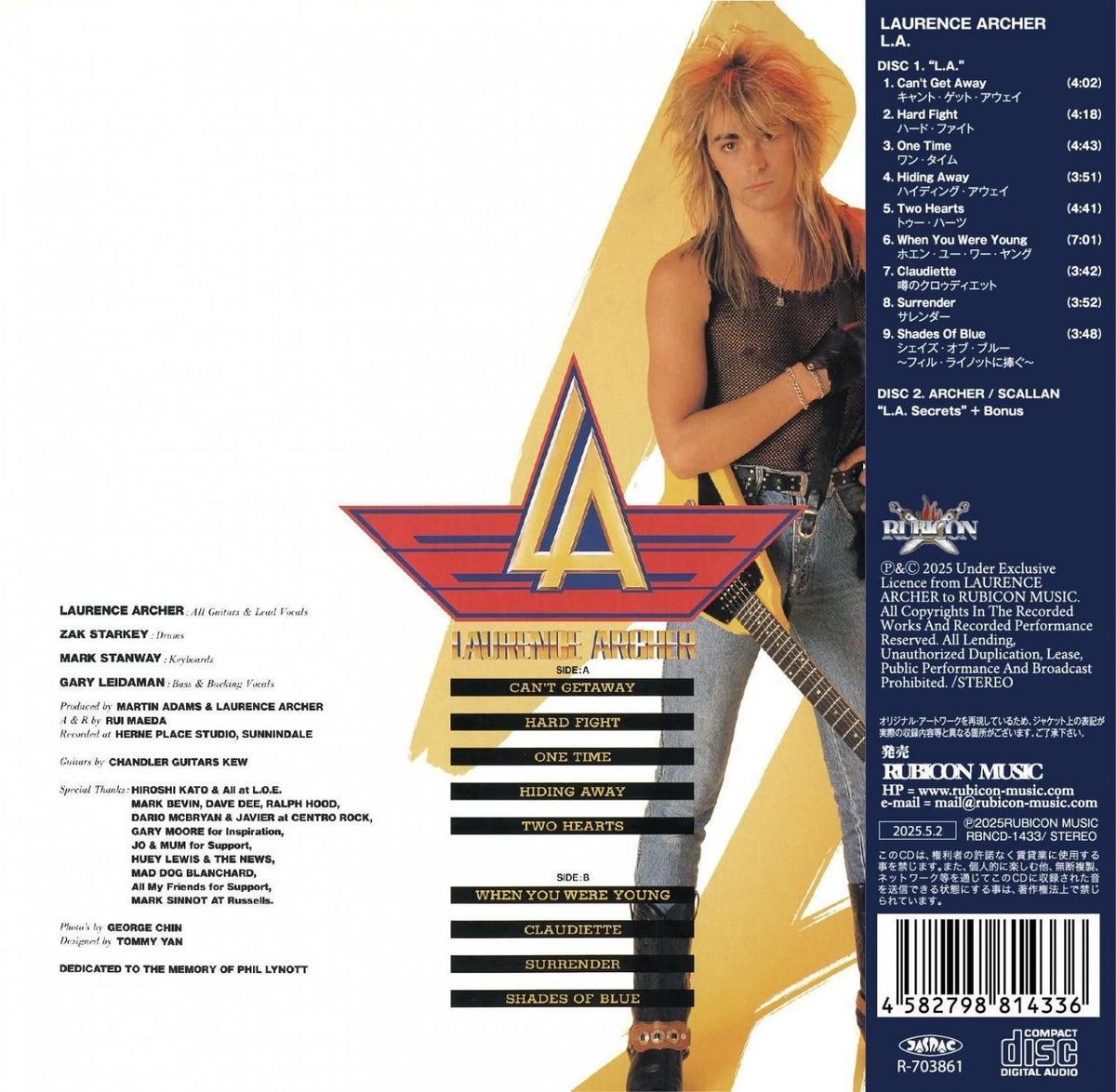 Laurence Archer / L.A. + L.A.Secrets L.A. + L.A. Secrets (2CD)