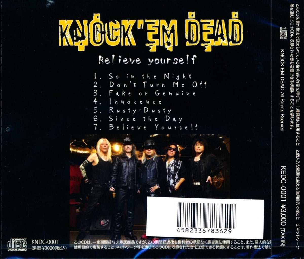 KNOCK 'EM DEAD / Believe Yourself (CD) 2025