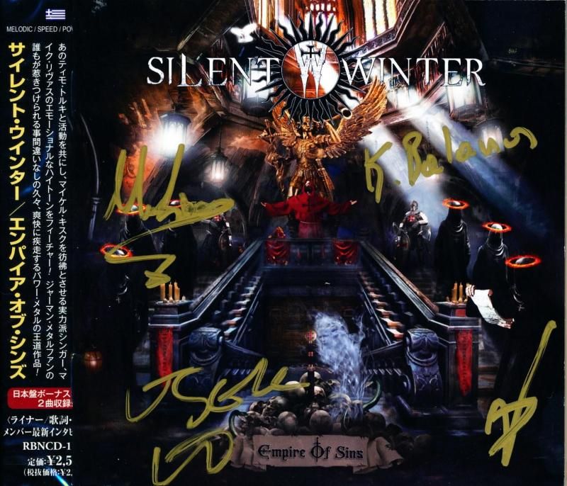 <Signed by members! ! > Silent Winter / Empire Of Sins (CD) (2021) 2nd