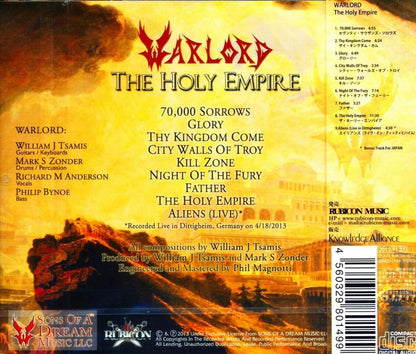 <Signed! ! > WARLORD / The Holy Empire (CD)