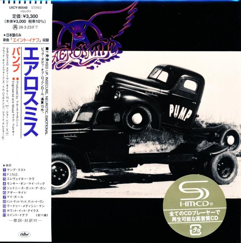 AEROSMITH / PUMP [Limited Edition] (Paper Jacket SHM-CD) 2025 1989 10th
