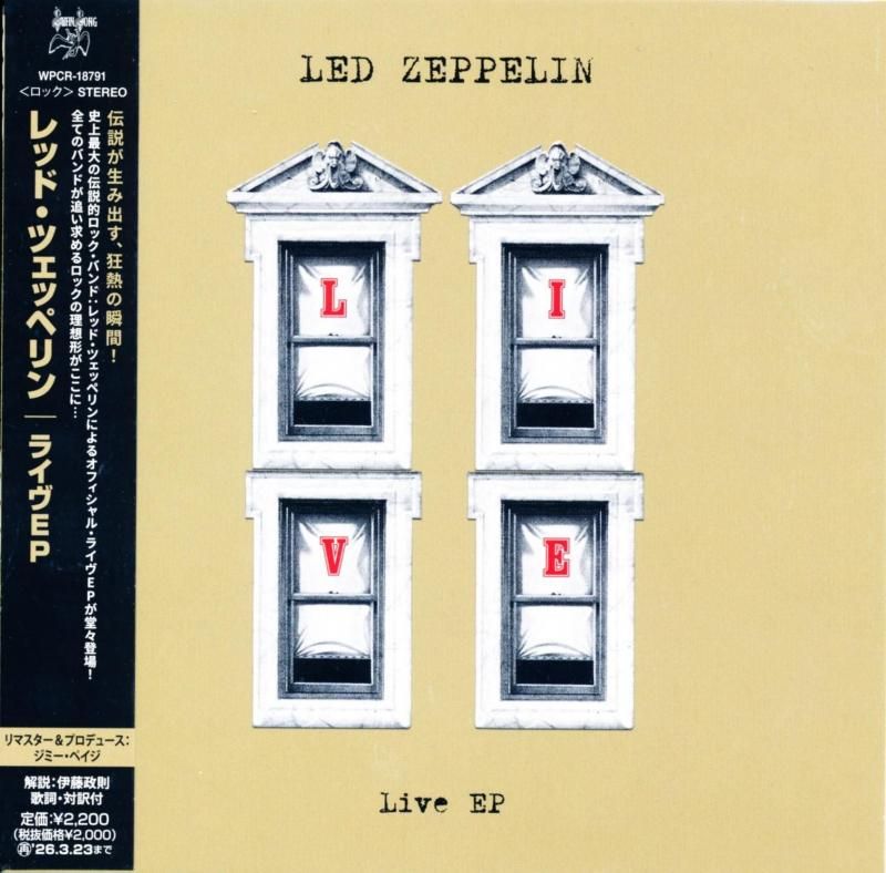 Led Zeppelin / Live EP 2025 (CDEP)