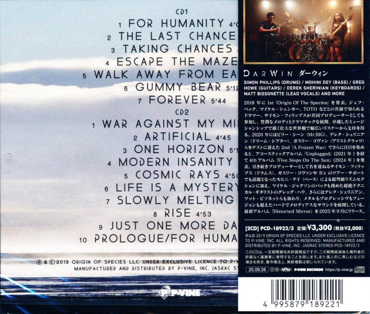 DARWIN / Origin Of Species (2CD) 2025 2018 1st