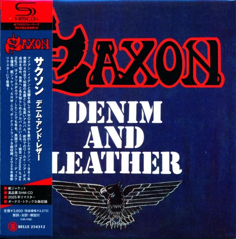 SAXON / Denim And Leather Paper jacket (SHM-CD) 2025 Remaster 4th