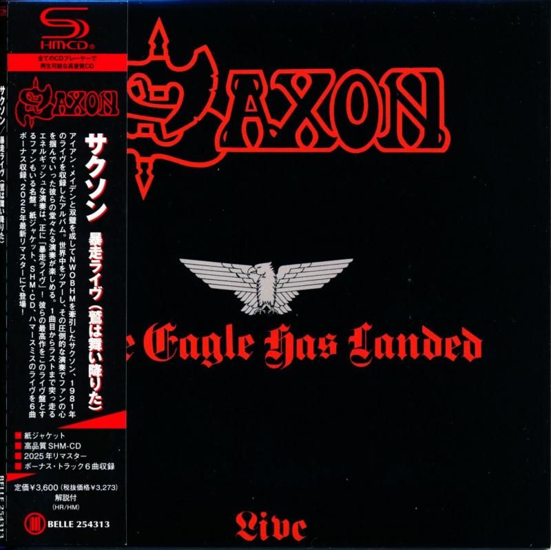 SAXON / The Eagle Has Landed Bakusou Live (The Eagle Has Landed) Paper Jacket (SHM-CD) 2025 Remaster Live