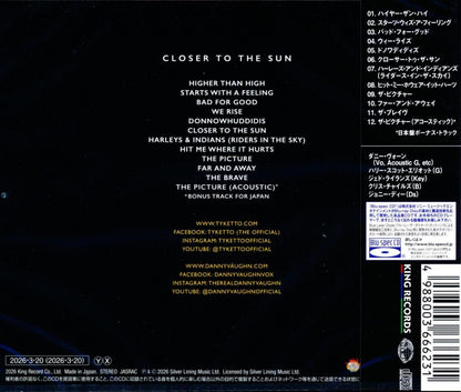 Tyketto Closer To The Sun (CD) 2026