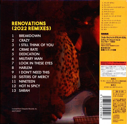 PHILL LYNOTT’S GRAND SLAM / Slam Anthems Vol.1 Renovations (2022 Remixes) (CD)