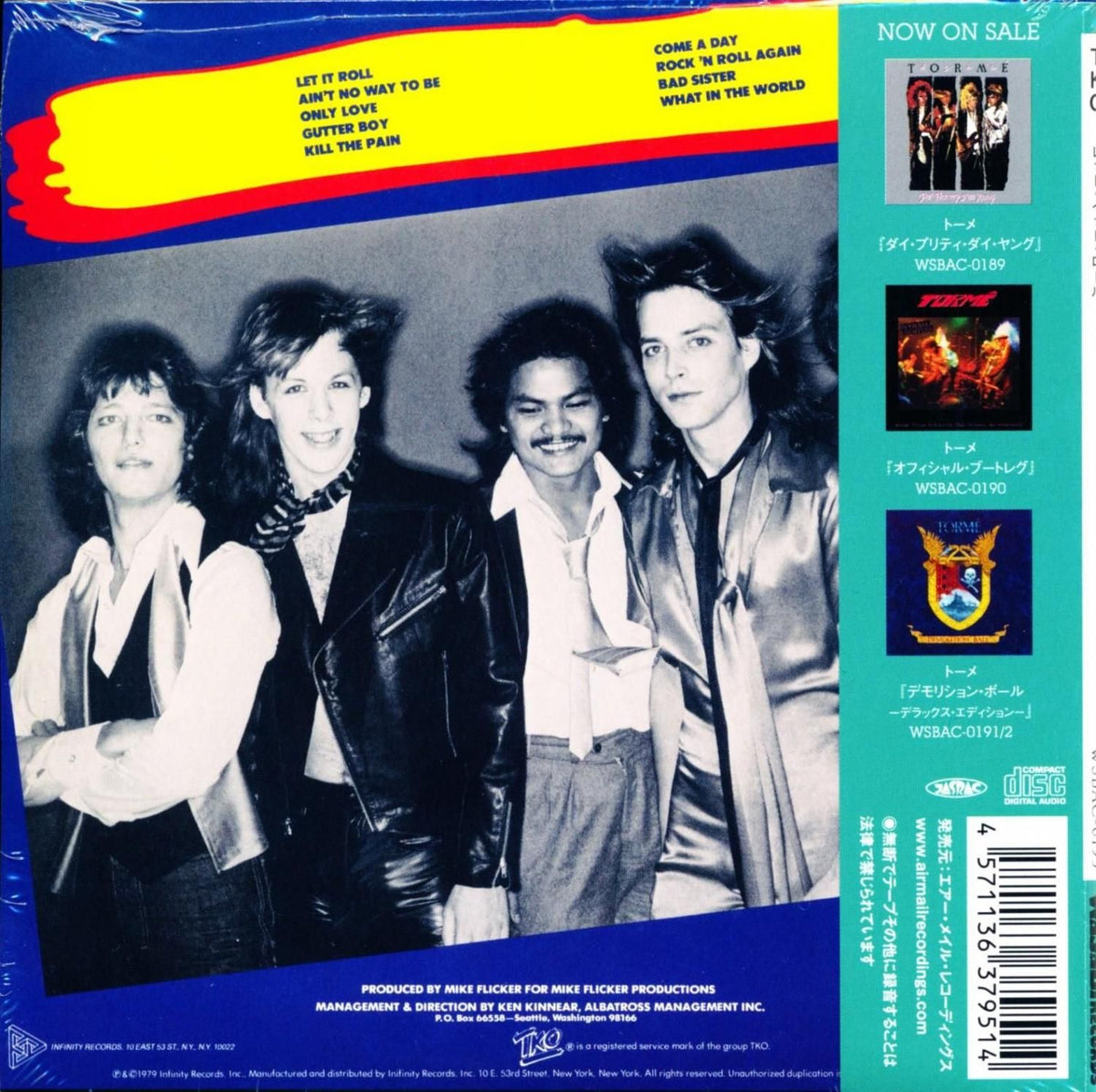 TKO / Let It Roll (Paper Jacket CD) 1979 1st