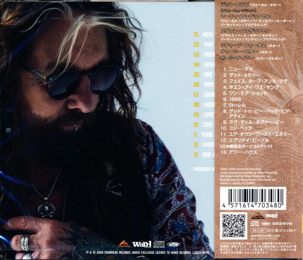 John Corabi / New Day (CD) 2026 Mötley Crüe The Dead Daisies