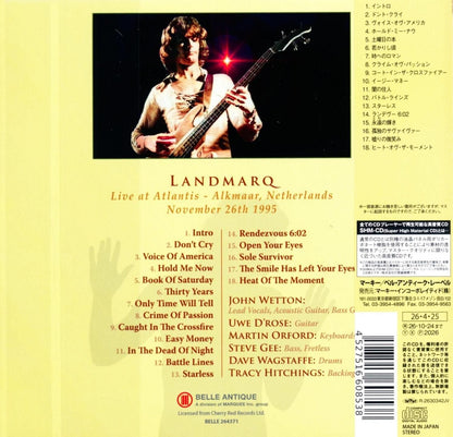 JOHN WETTON / Landmarq: Live in the Netherlands Landmarq: Live in the Netherlands 1995 (SHM-CD) 202
