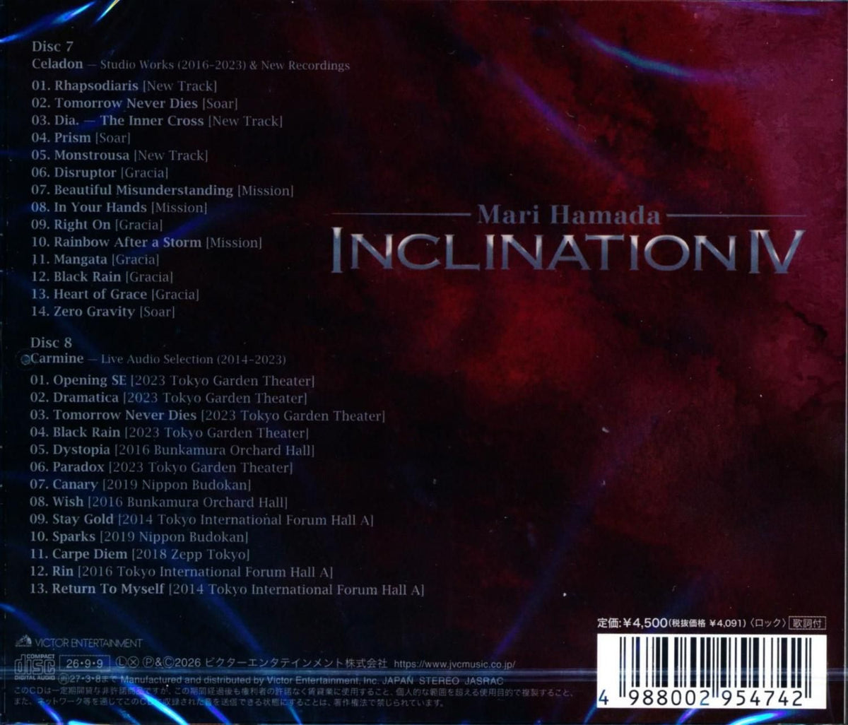 Mari Hamada / INCLINATION IV (2CD) 2026