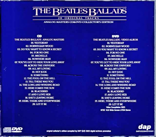 Beatles Ballads 20 Original Tracks Analog Masters Collector's Edition