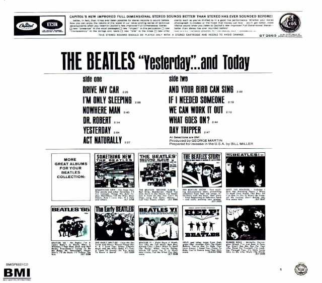 Beatles/Yesterday...and Today Butcher Cover Version .and Today Butcher Cover Version