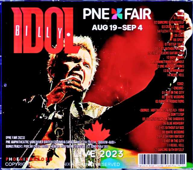 Billy Idol Billy Idol/Canada 2023 Complete IEM Matrix Edition & more