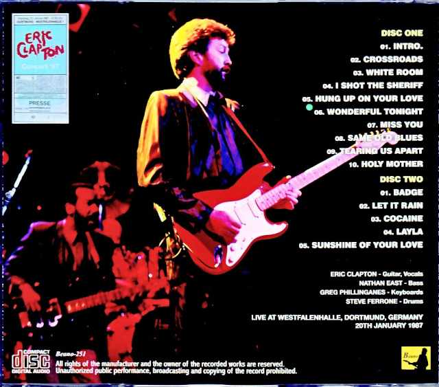 Eric Clapton Eric Clapton/Germany 1987 Complete Upgrade