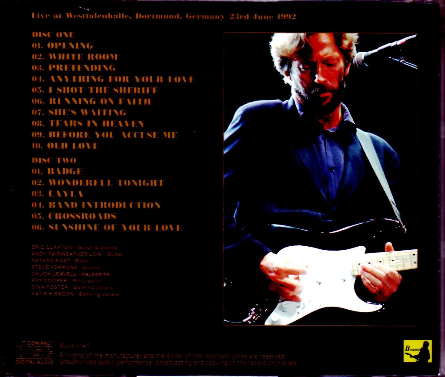 Eric Clapton Eric Clapton/Germany 1992