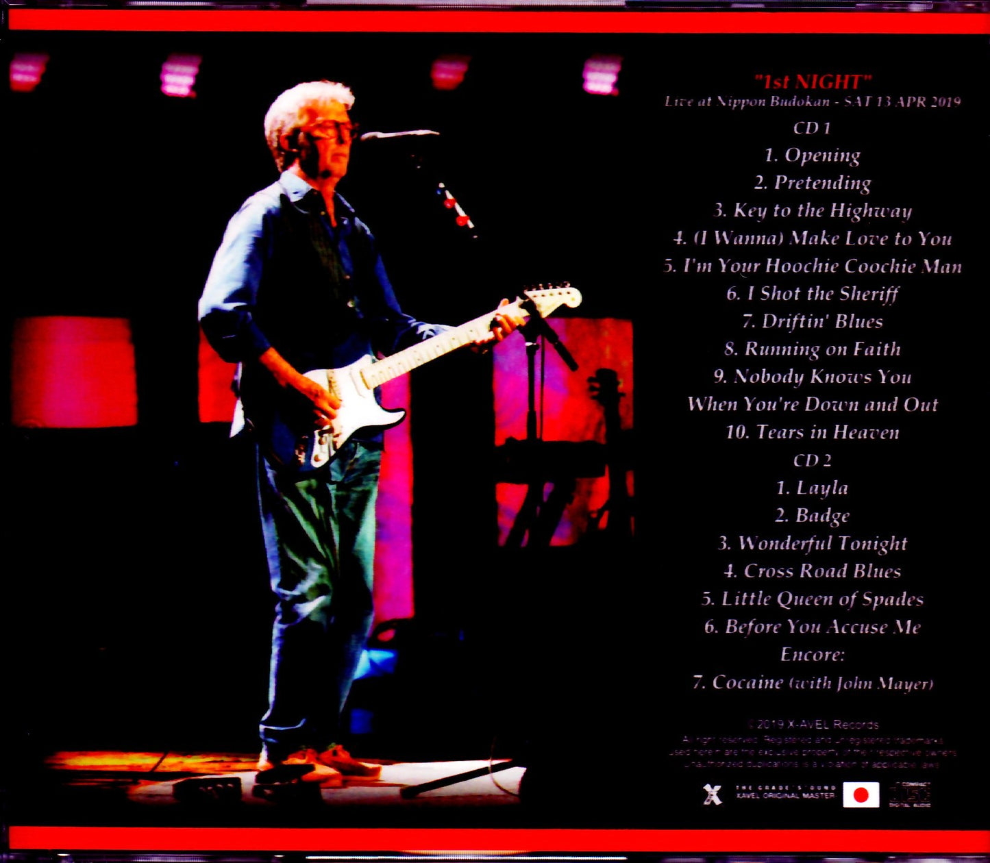 Eric Clapton Eric Clapton/Tokyo,Japan 4.13.2019 MK4 Master Ver.