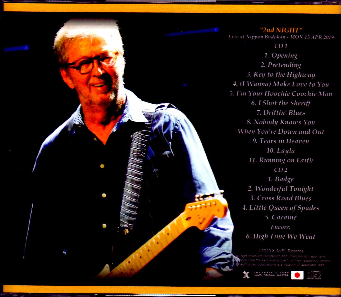 Eric Clapton Eric Clapton/Tokyo,Japan 4.15.2019 MK4 Master Ver