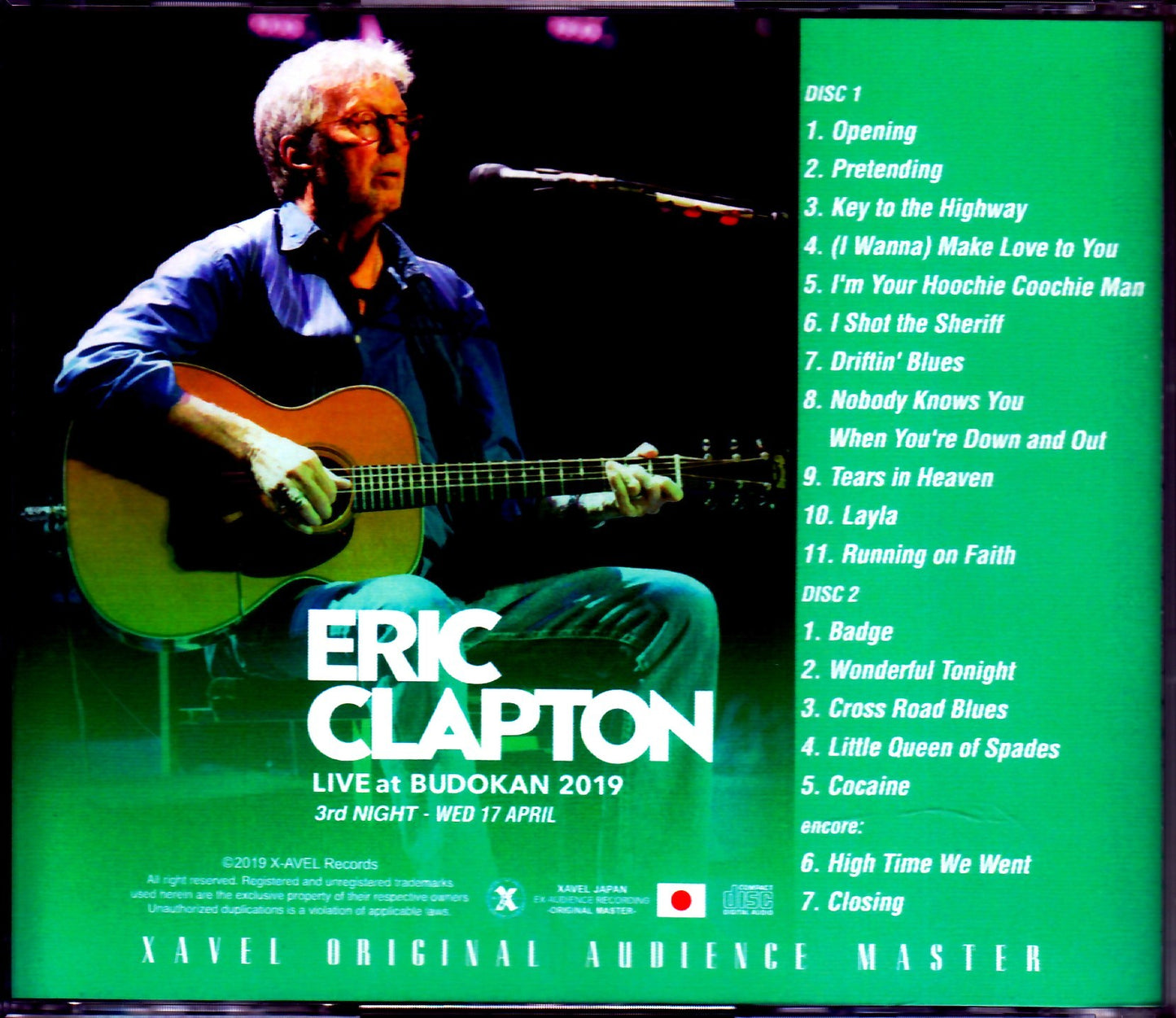 Eric Clapton Eric Clapton/Tokyo,Japan 4.17.2019 Omnidirectional Microphone