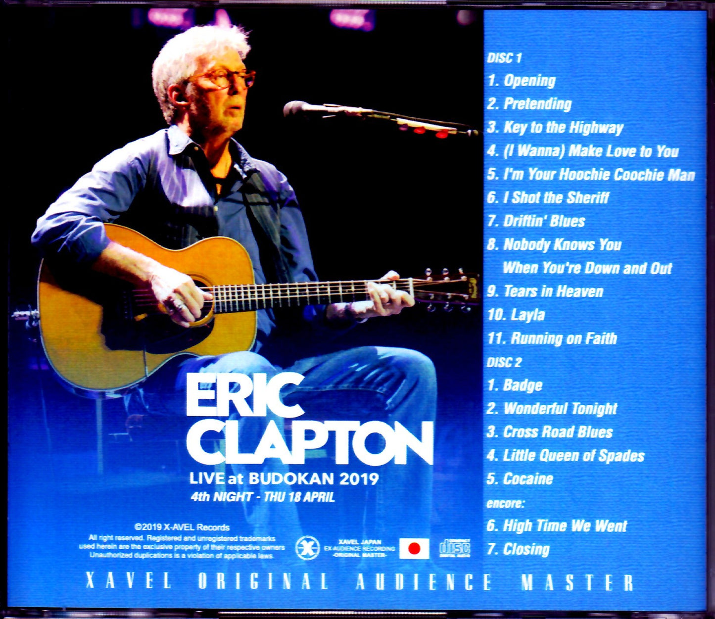 Eric Clapton Eric Clapton/Tokyo,Japan 4.18.2019 Omnidirectional Microphone