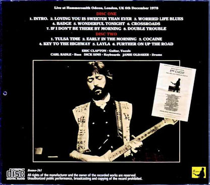 Eric Clapton Eric Clapton/London,UK 12.6.1978 Complete