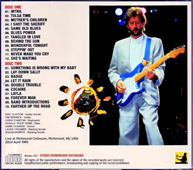 Eric Clapton Eric Clapton/VA,USA 1985 Complete Upgrade