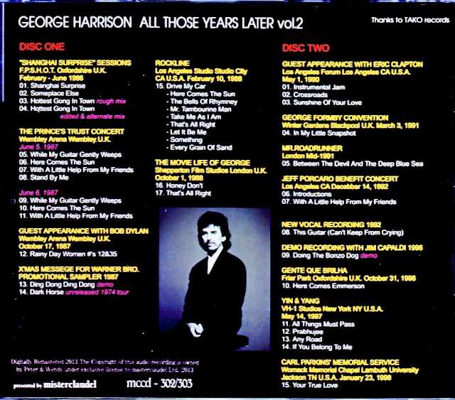 George Harrison George Harrison/Rare and Live Collection of Solo Career 1986-1998