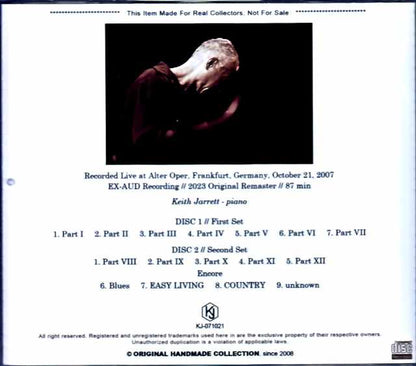 Keith Jarrett Keith Jarrett/Germany 10.21.2007 Complete & more