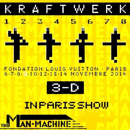 Kraftwerk 2014 European Tour November 9, Paris (Man Machine)