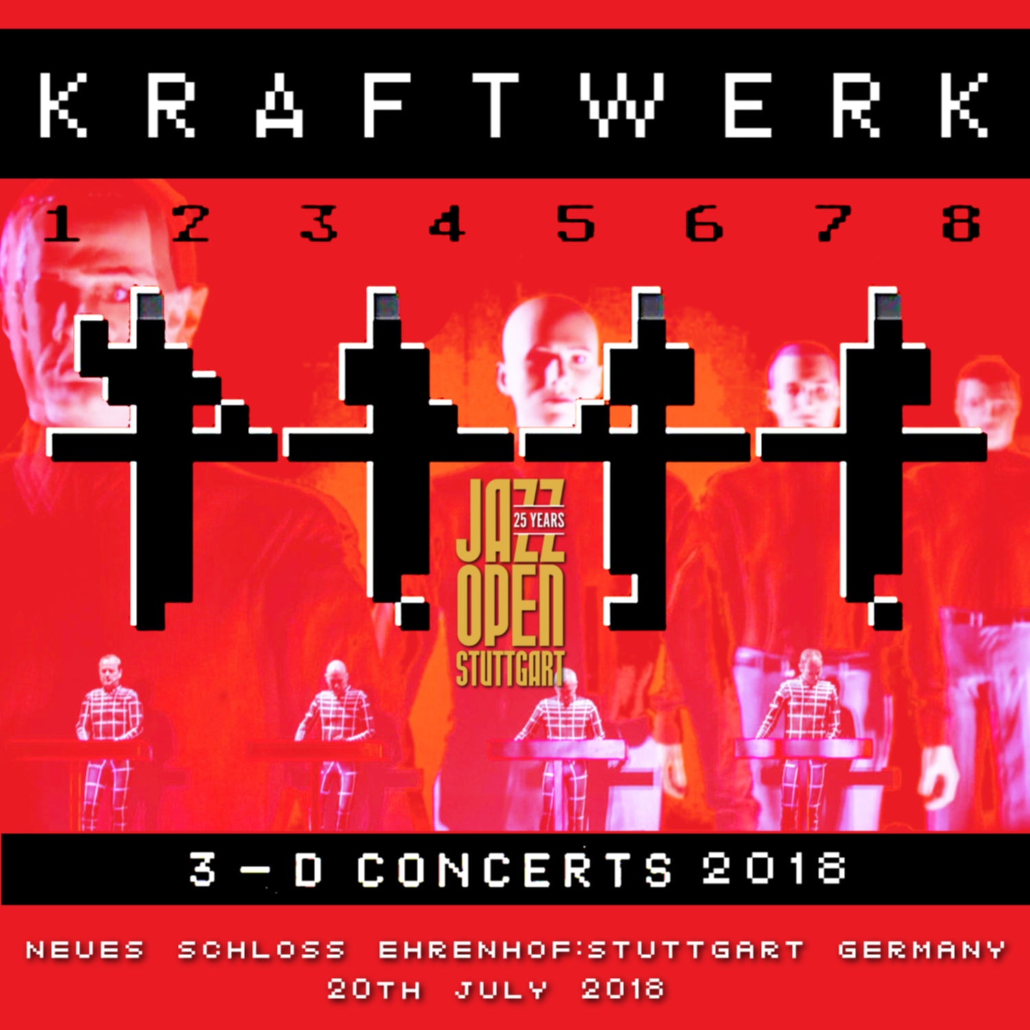 Kraftwerk 2018 European Tour July 20 Stuttgart, Germany