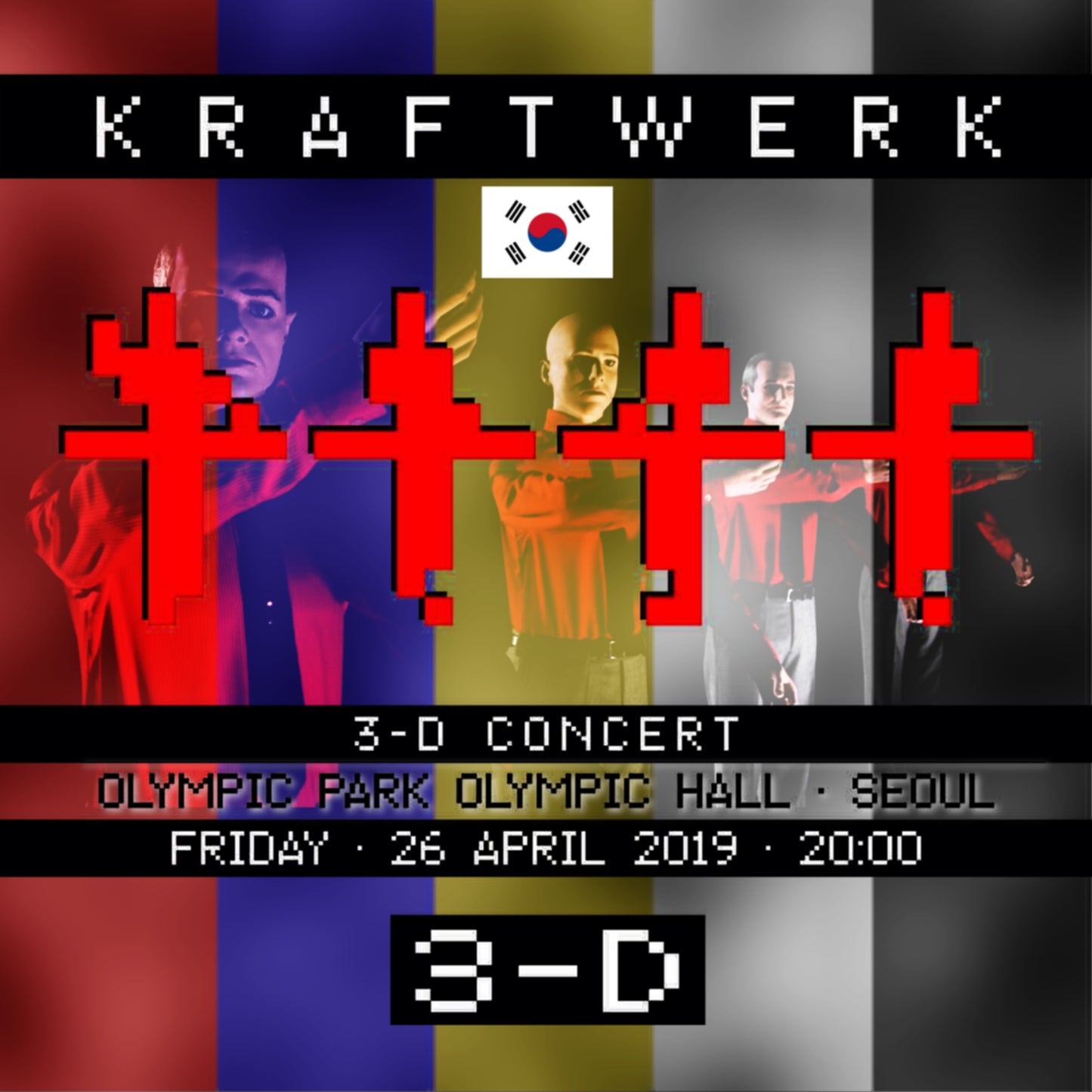 Kraftwerk 2019 Korea Performance April 26, Seoul, Korea