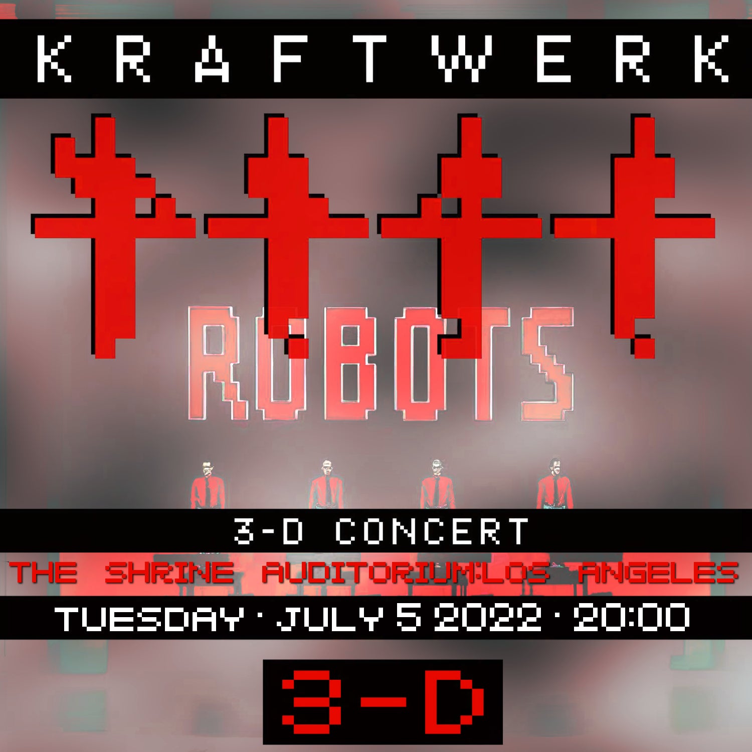 Kraftwerk 2022 US Tour July 5 Los Angeles