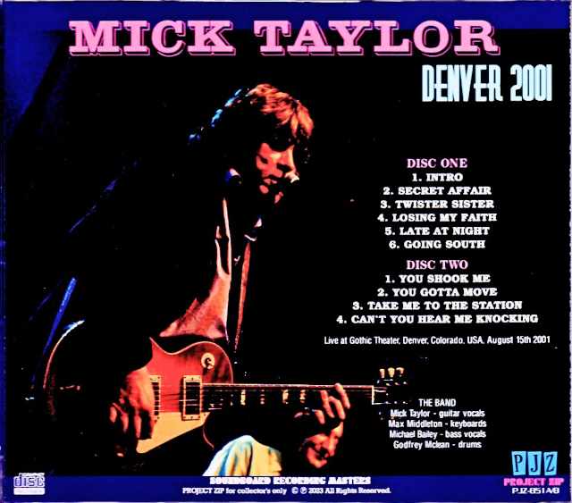 Mick Taylor Mick Taylor/CO,USA 2001