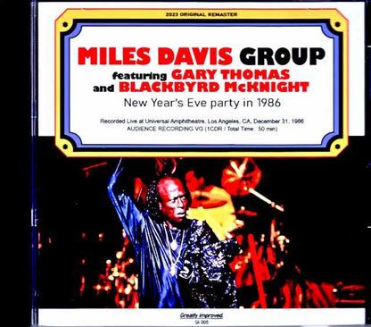 Miles Davis Group Gary Thomas Miles Davis Gary Thomas/CA,USA 12.31.1986 Upgrade