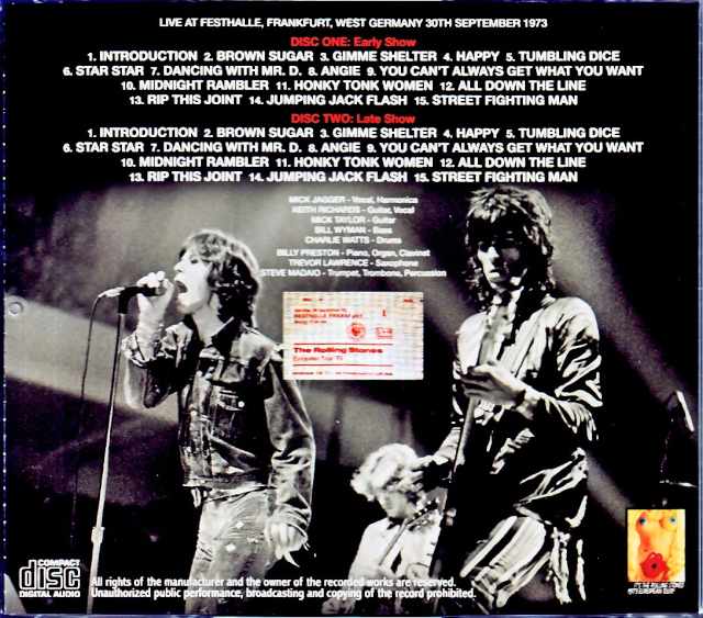 Rolling Stones Rolling Stones/Germany 9.30.1973 Upgrade