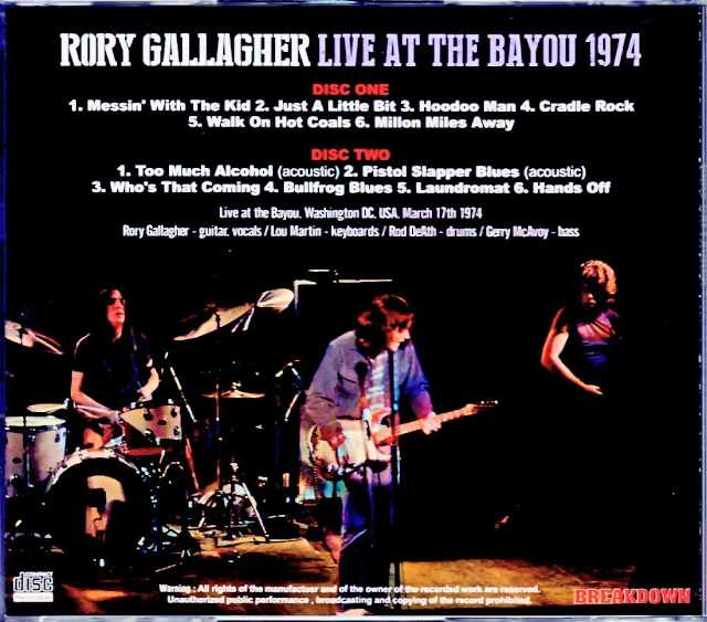 Rory Gallagher Rory Gallagher/WA,USA 1974 Complete